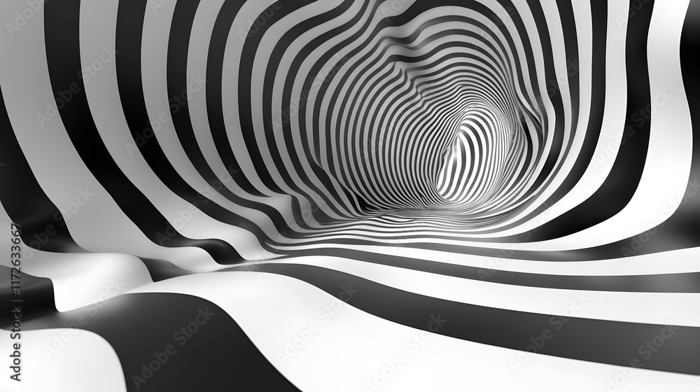 Aufkleber abstract black and white backgrounds. a mesmerizing abstract image featuring a black and white swirl