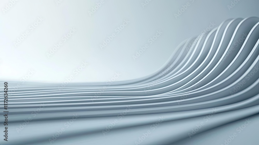 Aufkleber Smoke abstract background idea. Abstract waves creating a smooth modern design for backgrounds or digital projects.