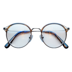 Fototapeta premium Minimalist glasses design on a clean white background, emphasizing simplicity and elegance in modern eyewear aesthetics