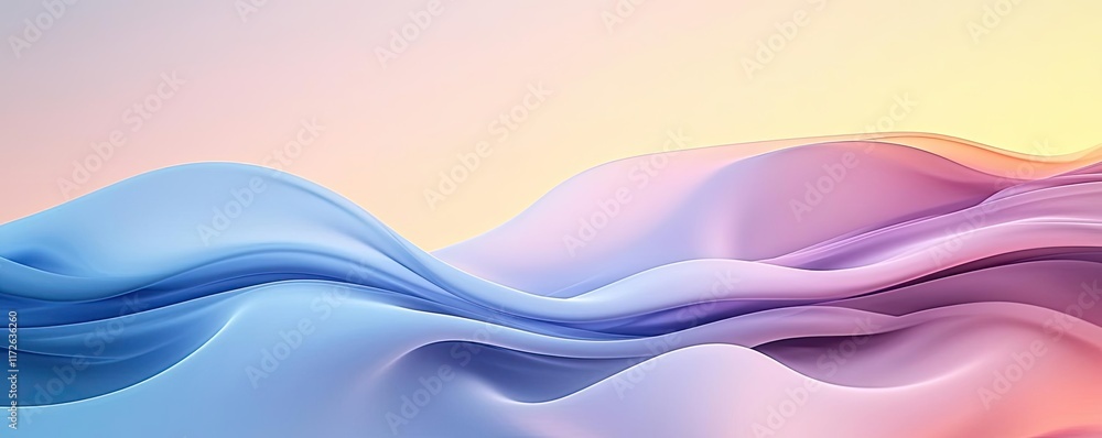 Poster smoke abstract background idea. abstract gentle waves in pastel colors create a serene and calming v