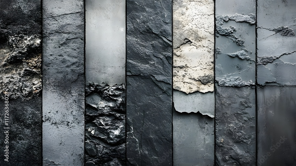 Aufkleber abstract black and white backgrounds. image of a dark grey stone wall texture, perfect for backgroun