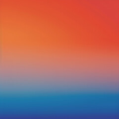 Obraz premium Vibrant Gradient Panel with Smooth Transition from Warm Oranges to Cool Blues Perfect for Digital Design