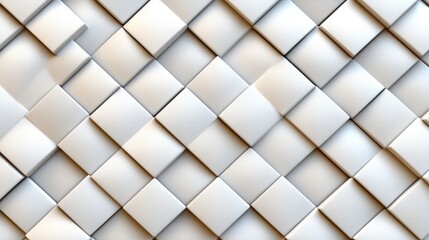 Fototapeta premium Abstract design of white geometric patterns digital art modern environment aesthetic viewpoint creative concept