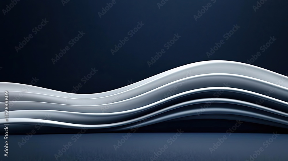 Poster Smoke abstract background idea. Abstract design with flowing lines in a dark background, perfect for modern applications.