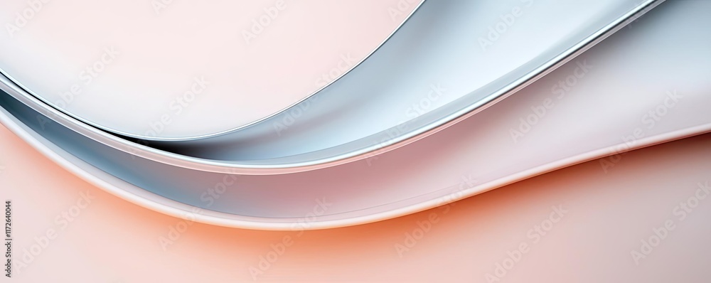 Poster Soft abstract background idea. Abstract smooth wave design in soft colors creating a modern and elegant backdrop.