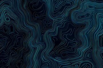 Fototapeta premium Abstract close-up of a glowing blue digital circuit board, showcasing intricate connections and technological design on a black background. 