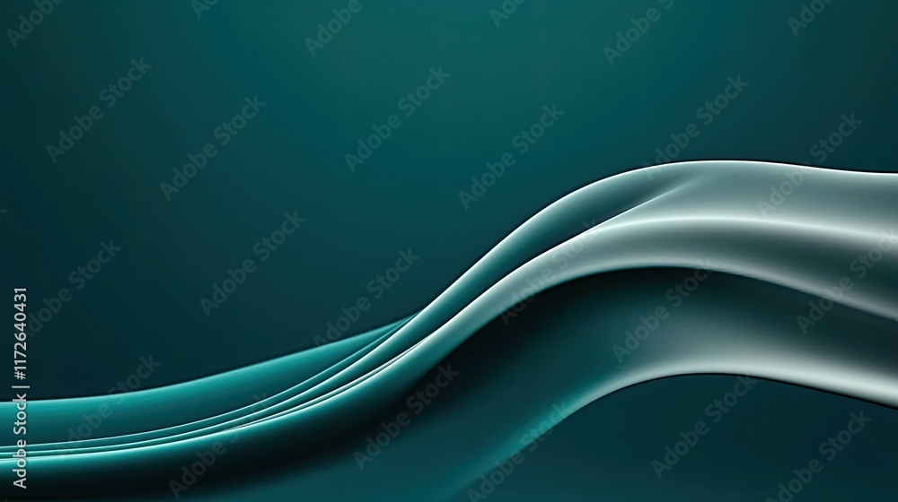 Poster Smoke abstract background idea. Elegant abstract wave design with smooth curves and harmonious color palette.
