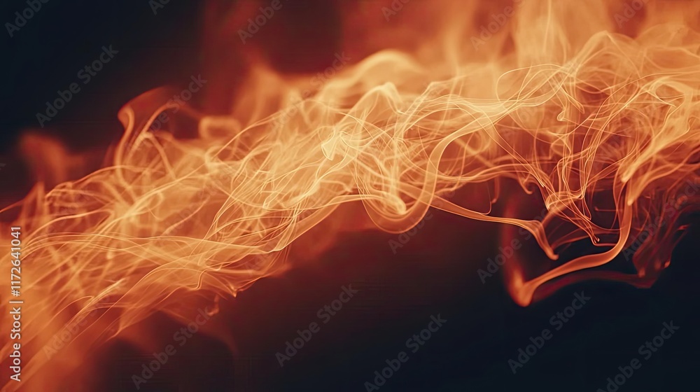 Poster smoke abstract background idea. dynamic and mesmerizing flames dance across a dark backdrop, showcas