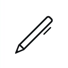 Obraz premium A simple line drawing of a pencil