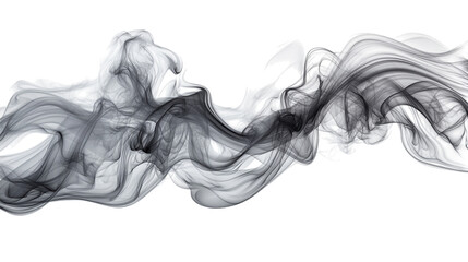 Fototapeta premium Vibrant Colored Smoke Swirling in a Spiral on Transparent Background