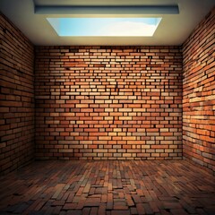 brick wall and floor