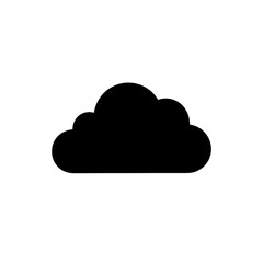 Fototapeta premium Simple Dark Black Weather Sky Icon Logo Symbol