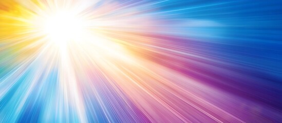 Obraz premium Bright and Cheerful Sunburst Background with Ample Copy Space