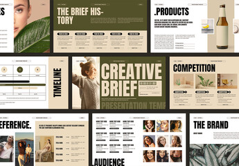 Creative Brief Presentation Template Design Layout