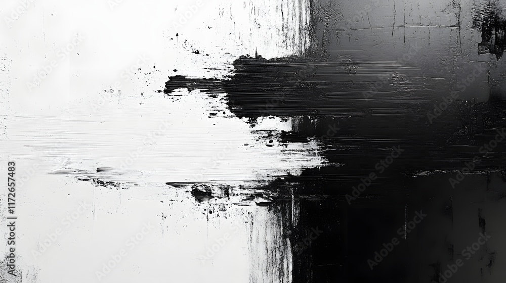 Poster abstract black and white backgrounds. abstract artwork featuring bold black and white brushstrokes b