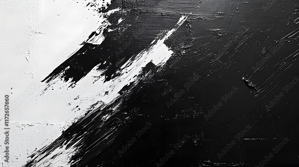 Poster abstract black and white backgrounds. bold black and white brushstrokes create a dynamic abstract ar