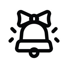 christmas bells icon illustration on background