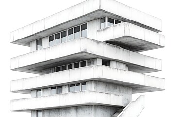 Modern Concrete Building Architectural Design