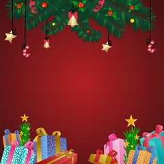 Happy Xmas is a coloring page, vector illustration.