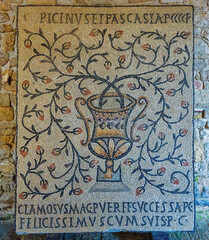 ancient mosaic, Euphrasian Basilica, Porec, Istria, Croatia, Europe, October 2024