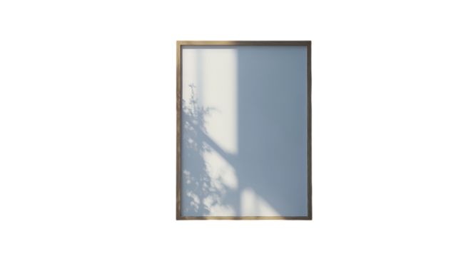 Minimalist Frame on White Background, sleek design, clean lines, modern aesthetic, ideal for showcasing artwork or text