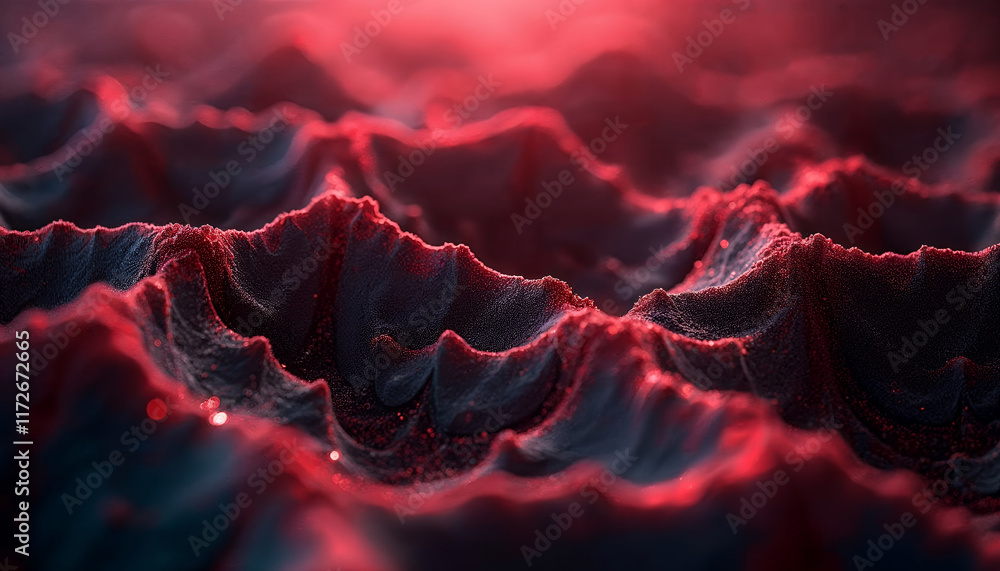 Poster captivating abstract texture: waves of light and color in a mesmerizing scene