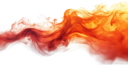 Elegant flames dancing against a clean white backdrop, showcasing the beauty of minimalism and the dynamic nature of fire.