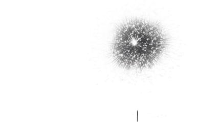 Minimalist Firework Display on a White Background, Vibrant Colors Erupting in the Air, Celebratory Atmosphere, Clean Aesthetic