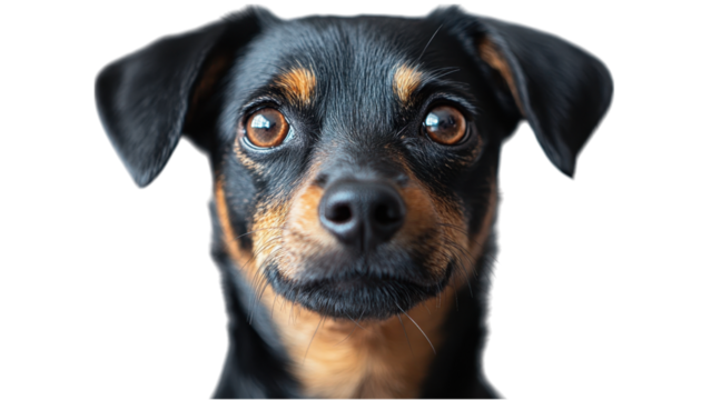 Minimalist canine silhouette, stark white backdrop, emphasizes simplicity and elegance, perfect for modern design aesthetics