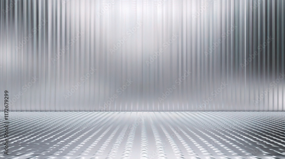 Aufkleber abstract silver and white gradient pattern with light reflection