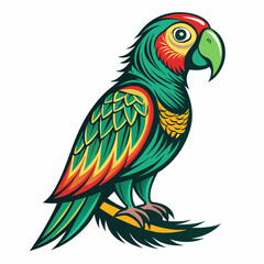 parrot on a branch