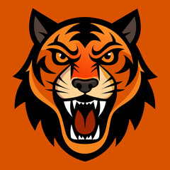 tiger head vector