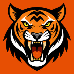 tiger head vector