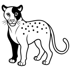 illustration of cartoon leopard