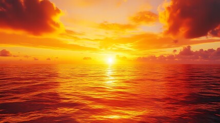 Obraz premium Coral and pale yellow are combined with a vivid sunset-orange canvas to create a lively and welcoming atmosphere.