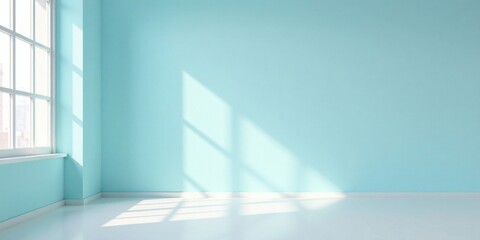 Obraz premium Serene Empty Room with Sunlight Streaming Through Window