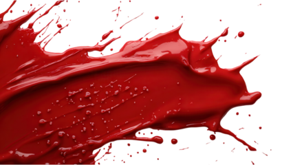 Crimson Elegance, a striking interplay of blood against a serene white backdrop, evoking themes of contrast and minimalism.