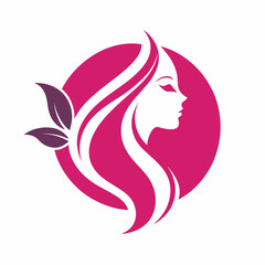 woman silhouette with flower