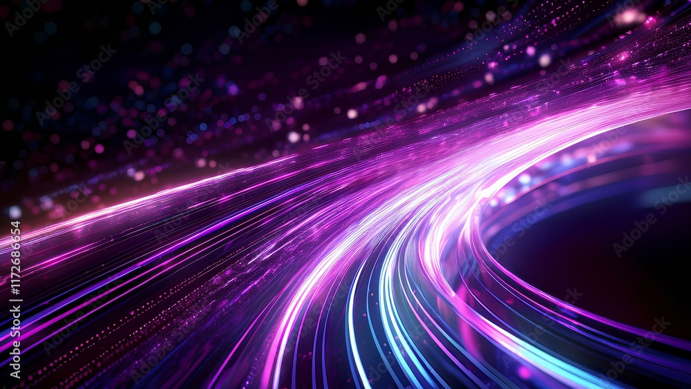 Poster abstract technological background that evokes a sense of speed. exciting and dynamic composition of 