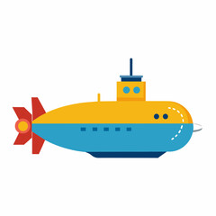 Obraz premium submarine on the beach