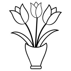 tulip, flower, spring, nature, bouquet, blossom, plant, flowers, bloom, pink, isolated, tulips, floral, leaf, beauty, vase, pot, petal, red, bunch, color, gift, flora, beautiful, love