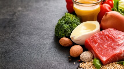 A vibrant selection of fresh ingredients for healthy cooking.