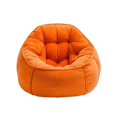 Bright Orange Bean Bag Chair for Comfortable Seating