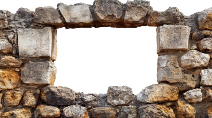 Ancient ruins seamless texture, archaeological theme, isolated on transparent background