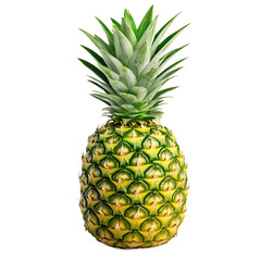 Fototapeta premium Vibrant Tropical Pineapple on White Background for Imagery