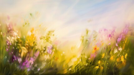 Abstract Art Backgrounds: Capturing the Essence of Spring or Summer