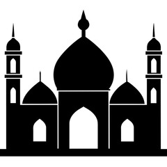 taj mahal vector illustration