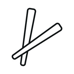 Obraz premium Chopstick icon vector design templates simple and modern