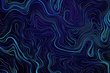 Abstract close-up of a glowing blue digital circuit board, showcasing intricate connections and technological design on a black background.
