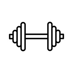 Barbell Vector Icon